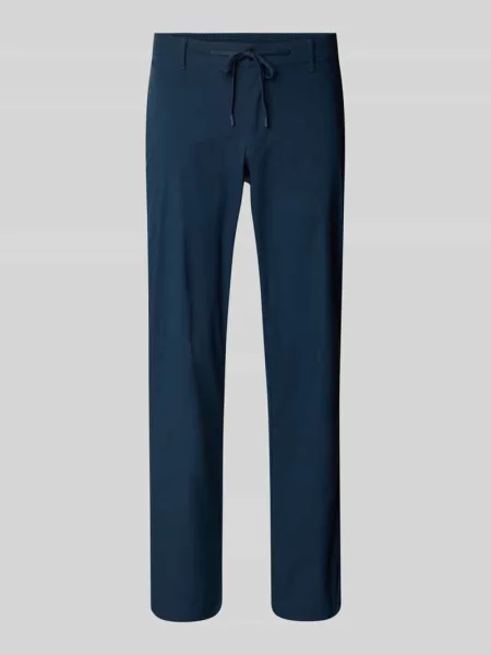 Spodnie o kroju slim fit z tunelem model ‘LERO’ Selected Homme granatowe
