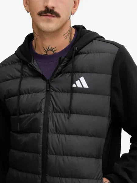 Pantaloni Adidas cu dungi cu broderie negru