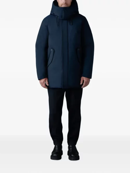 Palton Mackage cu glugă albastru