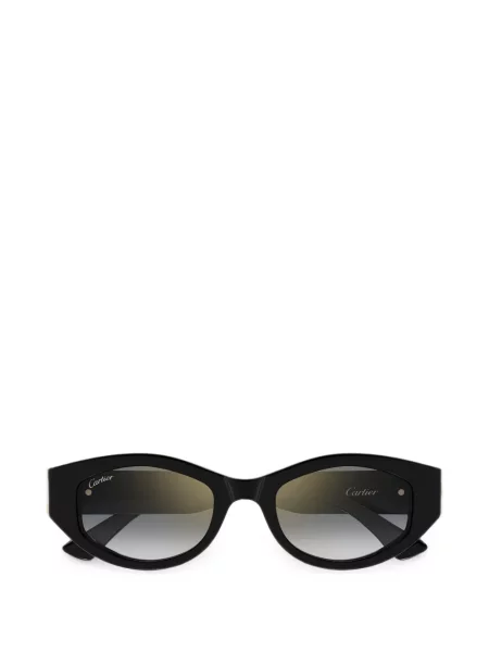 Ochelari de soare Cartier Eyewear cu autograf negru