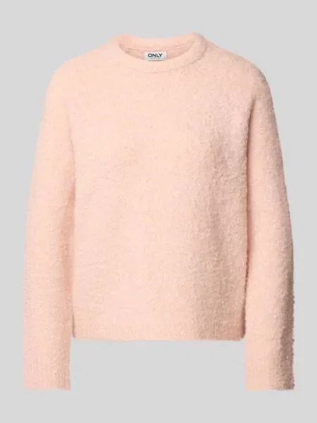 Sweter z dzianiny o kroju regular fit model ‘CIROLA’ Only różowy