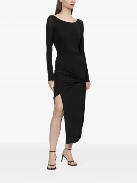 Decora rochie Helmut Lang drapată negru