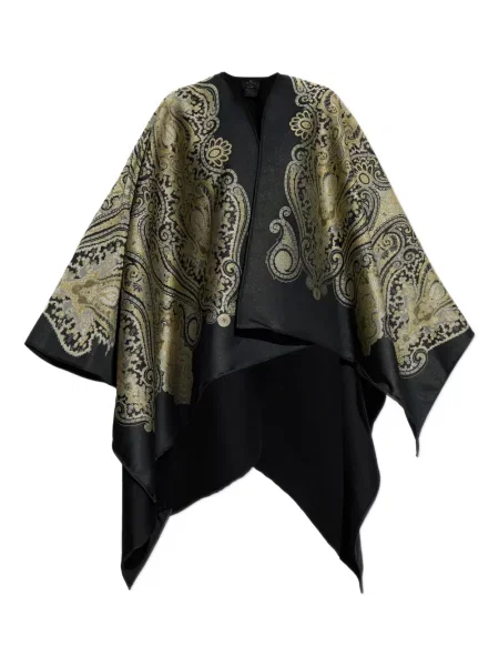 Geacă Etro de lână cu model paisley negru