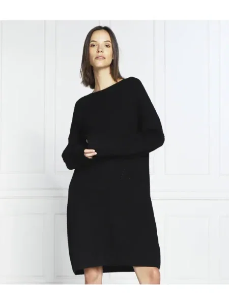 Silvian Heach Rochie GIUKI cu adaos de lână negru