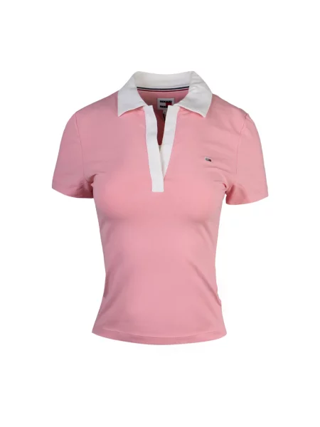Koszulka polo Tommy Hilfiger różowa
