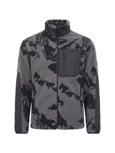 ICEPEAK Jachetă fleece funcțională MODESTO gri / gri închis negru