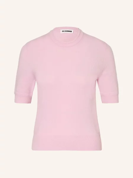 Jil Sander Pletené Tričko světle růžová