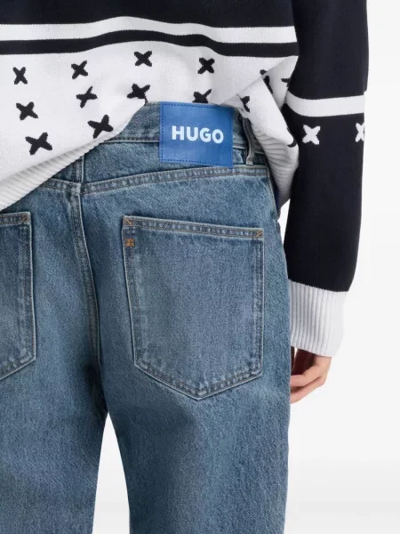Дънки Hugo дизайн с пет джоба синьо