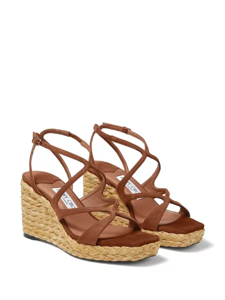 Sandale Jimmy Choo cu pană maro
