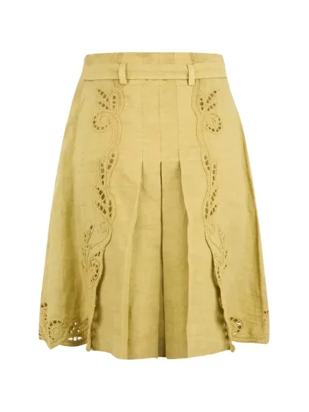 Fustă midi Alberta Ferretti galben
