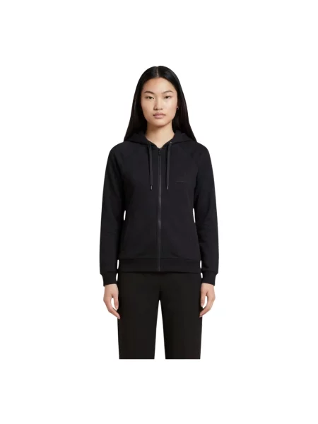 Bluza z kapturem Armani Exchange z kapturem czarna