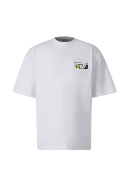 Tricou Off-white cu imagine alb