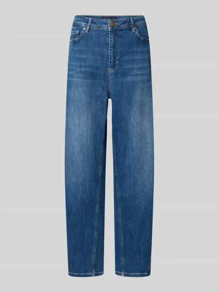 Jeansy o dł. z efektem znoszenia model ‘HANNI’ Raffaello Rossi niebieskie