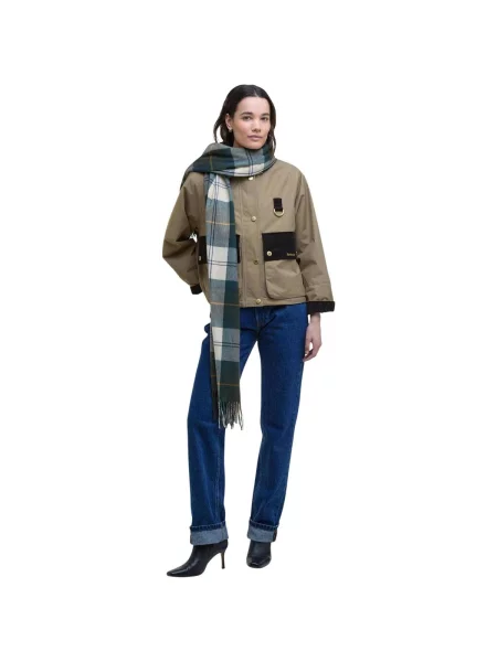 Obálková šatka Barbour zelená