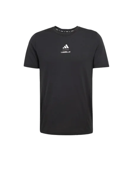 ADIDAS PERFORMANCE Tricou funcțional Les Mills negru alb
