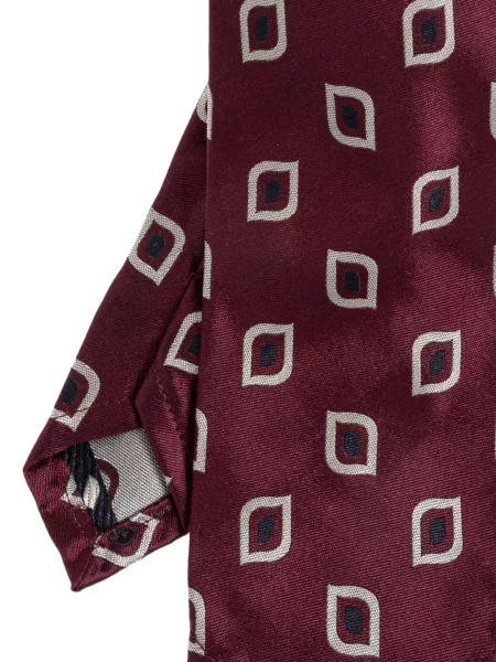 Svilena kravata Dsquared2 s printom crvena