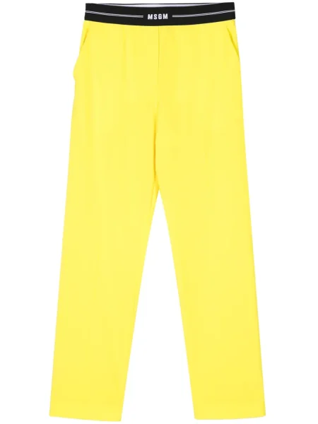 Pantaloni Msgm de lână galben