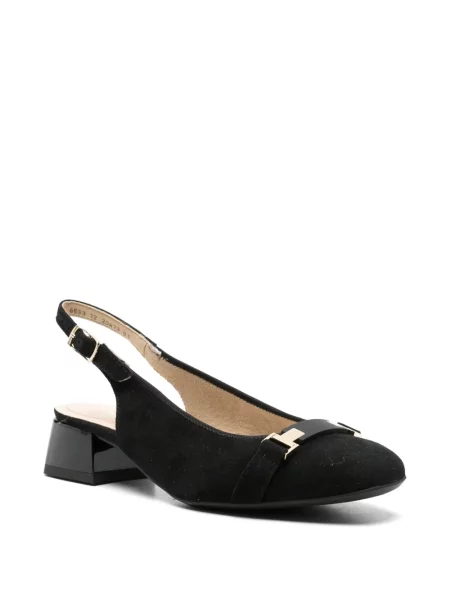 Pantofi cu toc Ara cu cataramă slingback negru