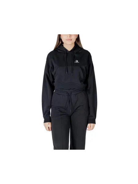 Bluza z kapturem Converse z kapturem czarna