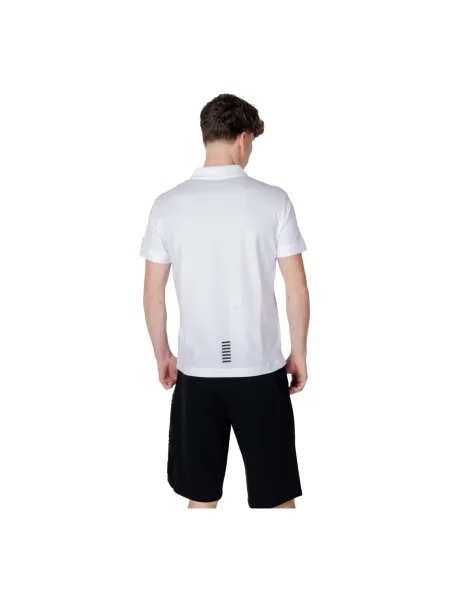 Emporio Armani polo z nadrukiem biały