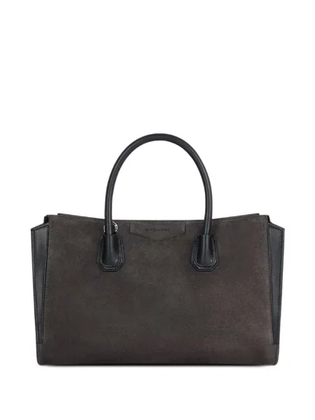 Geantă Givenchy din piele de căprioară gri