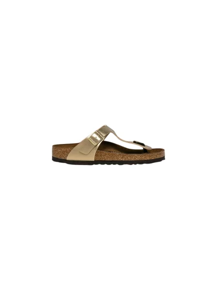 Birkenstock Gizeh BS Gold Regular Fit Unisex Sandały Birkenstock Żółty Size: beżowe