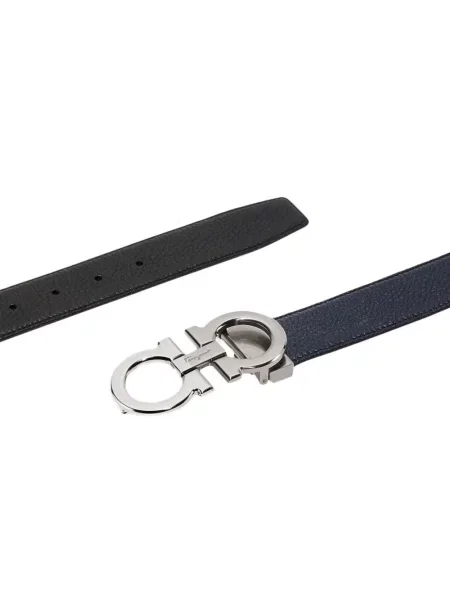 Curea Ferragamo din piele albastru