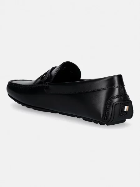 BOSS mocasini de piele Noel negru