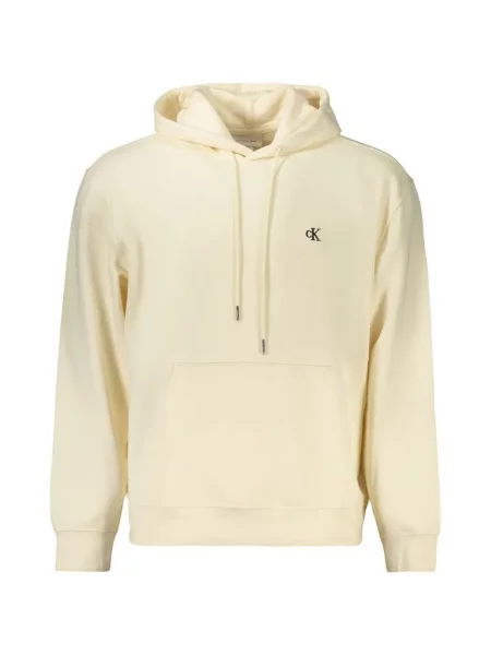 Hanorac cu glugă Calvin Klein din material terry cu autograf cu cordon