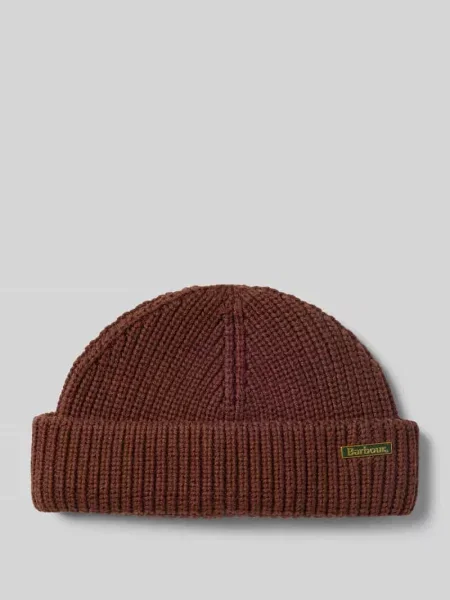 Czapka beanie z mieszanki bawełny i wełny Barbour