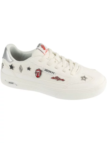 Félcipő Skechers strasszokkal fehér