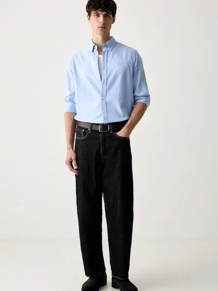 Cămașă de blugi Guess Jeans albastru