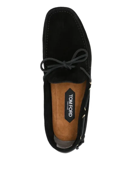 Pantofi loafer Tom Ford din piele de căprioară negru
