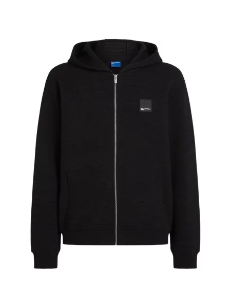 Hanorac cu glugă Karl Lagerfeld Jeans negru