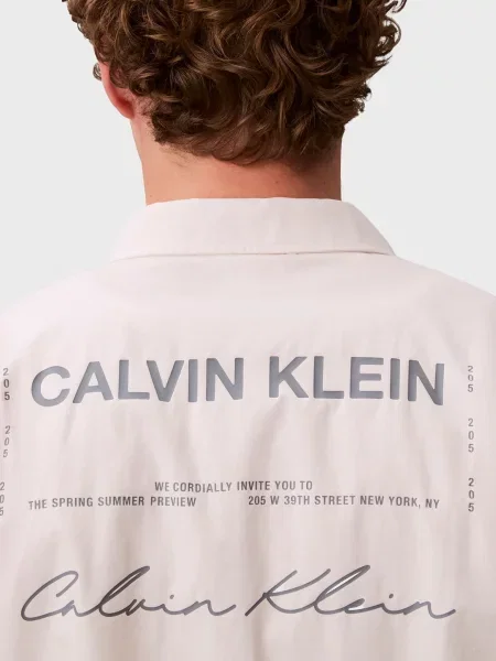 Джинсовая рубашка Calvin Klein Jeans бежевый