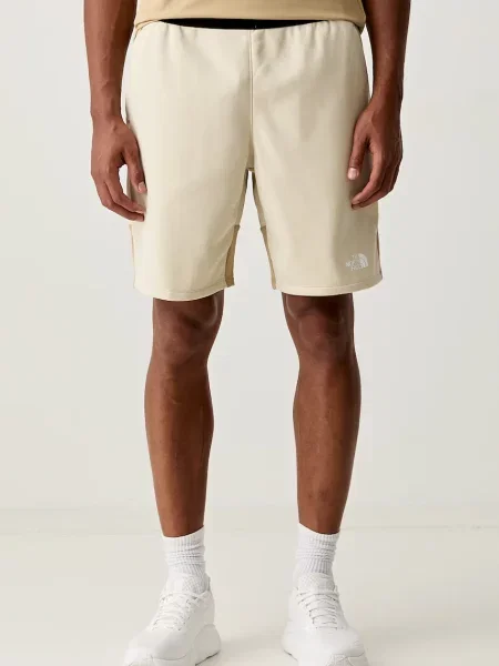 The North Face pantaloni scurți sport pentru bărbați FLEECE SHORTS bej