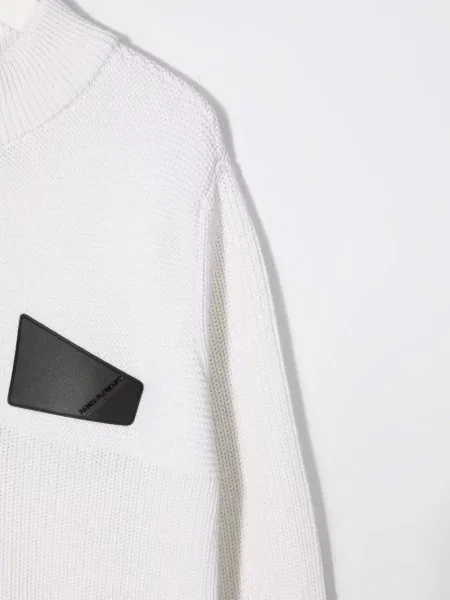 Sweter dziecięcy Emporio Armani biały
