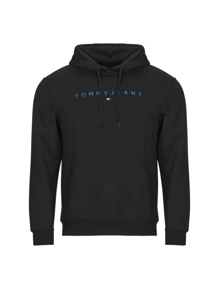 Hanorac cu glugă Tommy Jeans negru