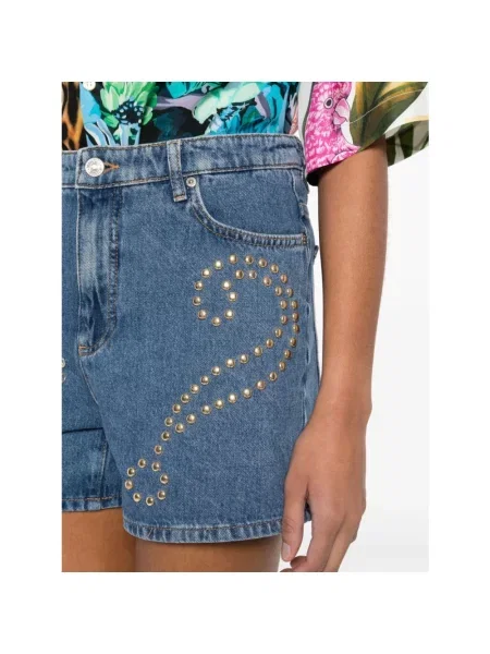 Szorty jeansowe Moschino niebieskie