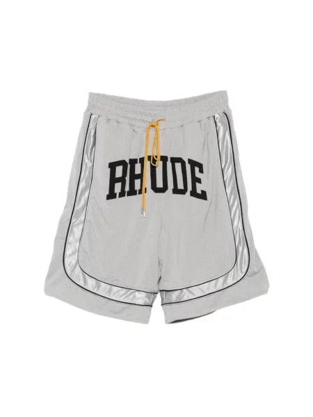 Szorty Rhude z siateczką z siateczki z logo szare