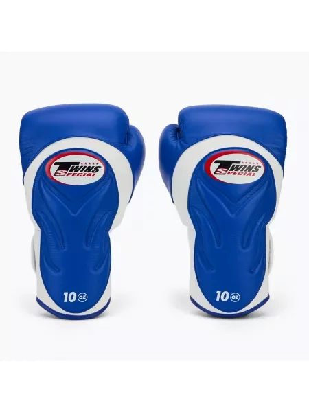 Rękawice bokserskie Twins Special white/blue białe