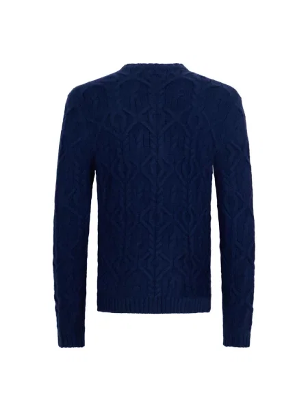 Sweter Malo z kaszmiru niebieski