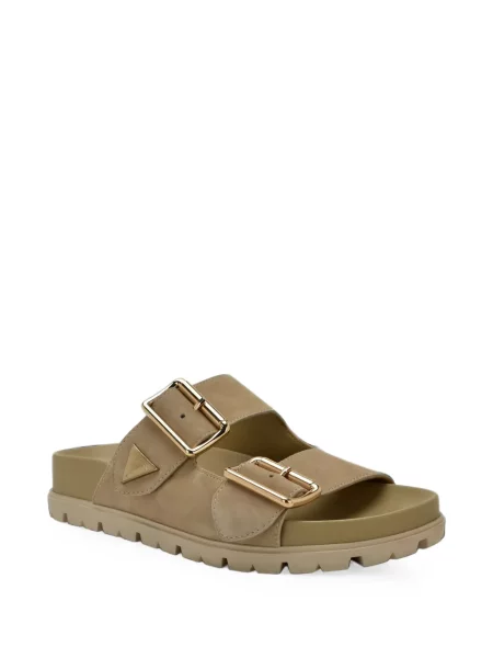 Sandale Guess din piele de căprioară cu cataramă