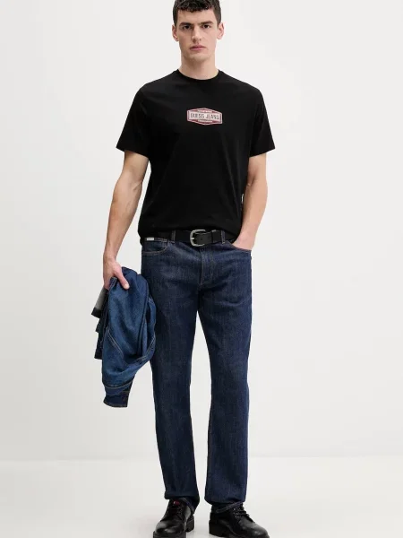 Футболка Guess Jeans с принтом черная