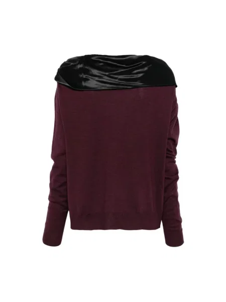 Sweter Alberta Ferretti brązowy