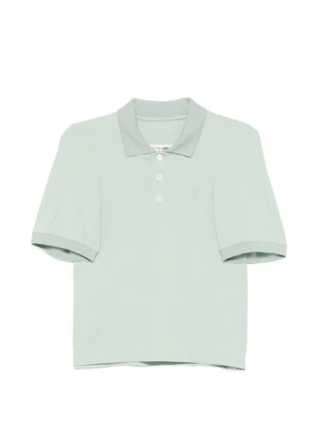 Tricou polo Mm6 Maison Margiela cu broderie verde