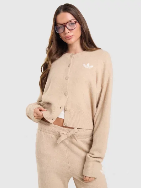 Adidas Sweter Ess Cardigan beżowy