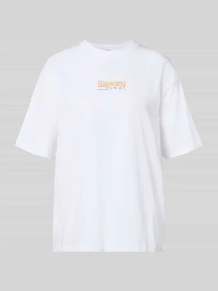 T-shirt z bawełny model LATTE' Jjxx biała