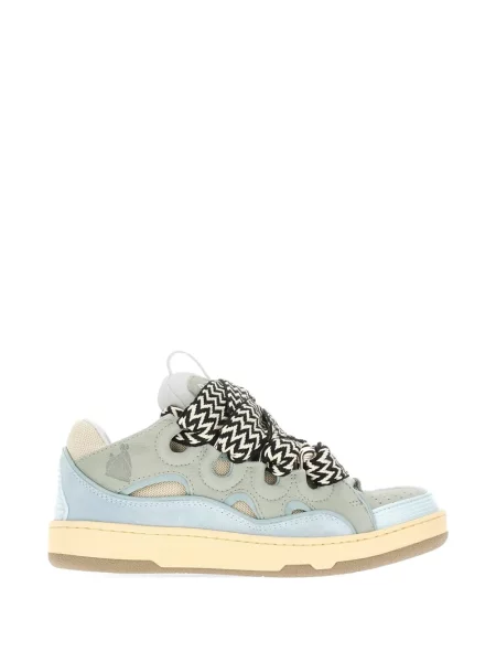 Sneakerși Lanvin cu șireturi din dantelă albastru