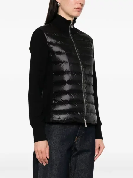 Matlasat geacă cu puf Moncler negru